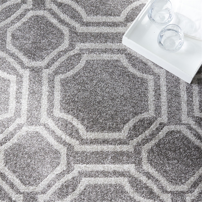 Safavieh Amherst Grey Indoor Outdoor Rug - 9' x 12'