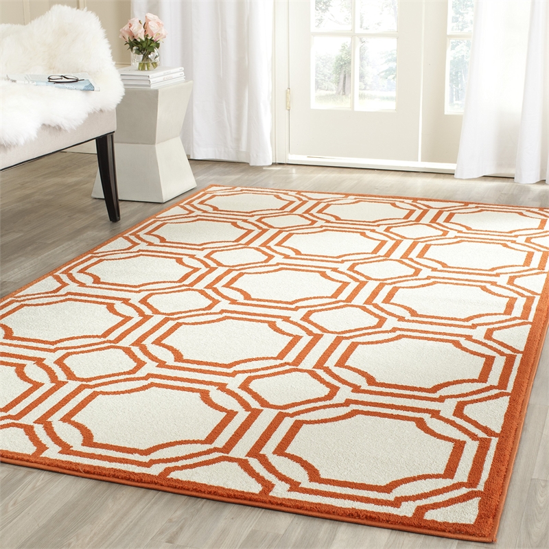 Safavieh Amherst Ivory Indoor Outdoor Rug - 6' x 9'