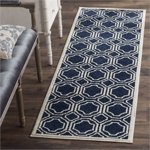 Safavieh Amherst Navy Indoor Outdoor Rug - 2'3&quot x 11'