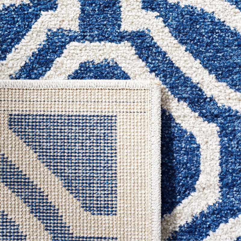 Safavieh Amherst Navy Indoor Outdoor Rug - Square 5'
