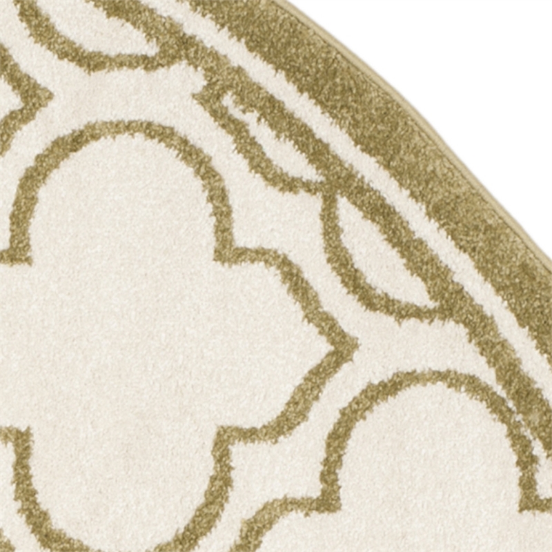 Safavieh Amherst Ivory Indoor Outdoor Rug - Round 7'