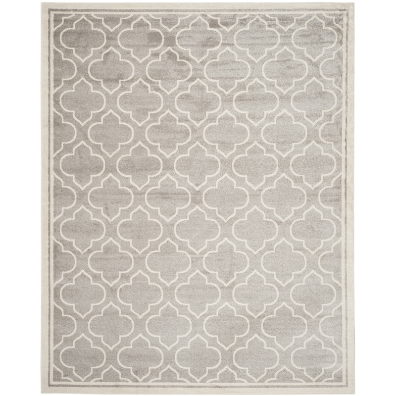 Safavieh Amherst Light Grey Indoor Outdoor Rug - 10' x 14'