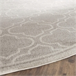Safavieh Amherst Light Grey Indoor Outdoor Rug - Round 7'
