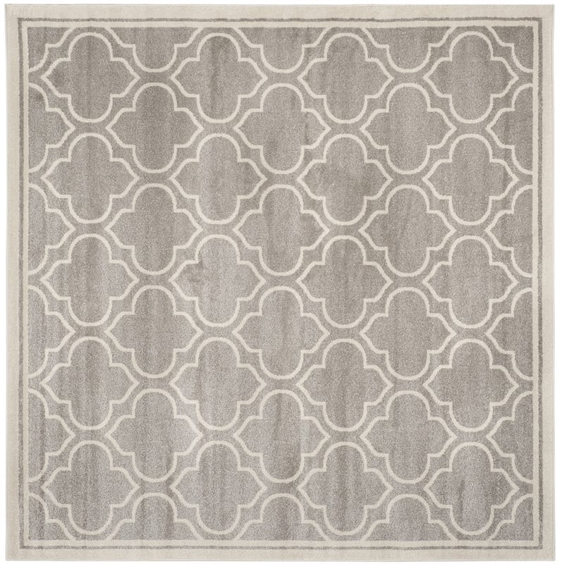 Safavieh Amherst Light Grey Indoor Outdoor Rug - Square 7'