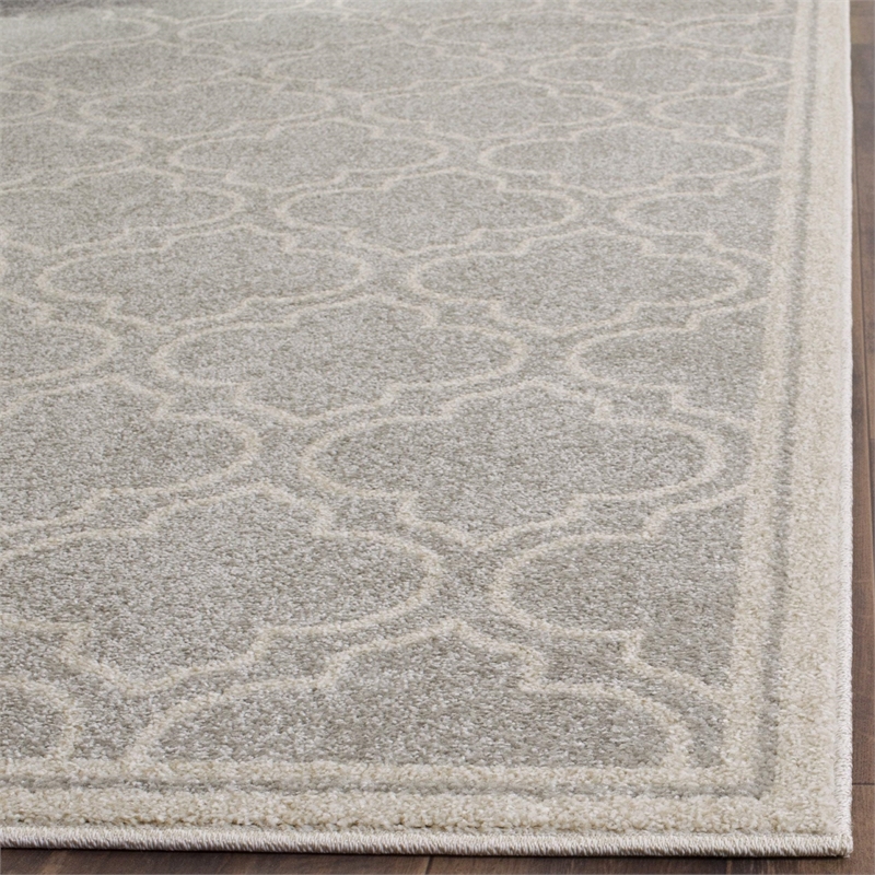Safavieh Amherst Light Grey Indoor Outdoor Rug - Square 9'
