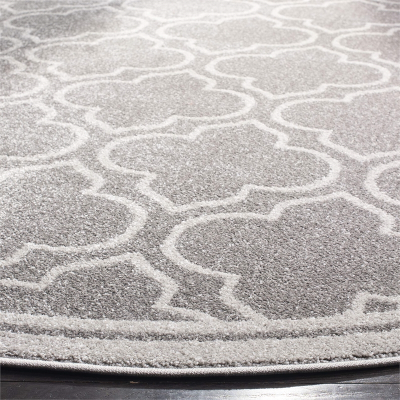 Safavieh Amherst Grey Indoor Outdoor Rug - Round 5'