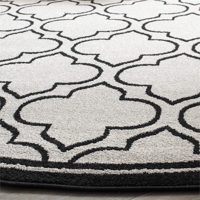 Safavieh Amherst Ivory Indoor Outdoor Rug - Round 7'