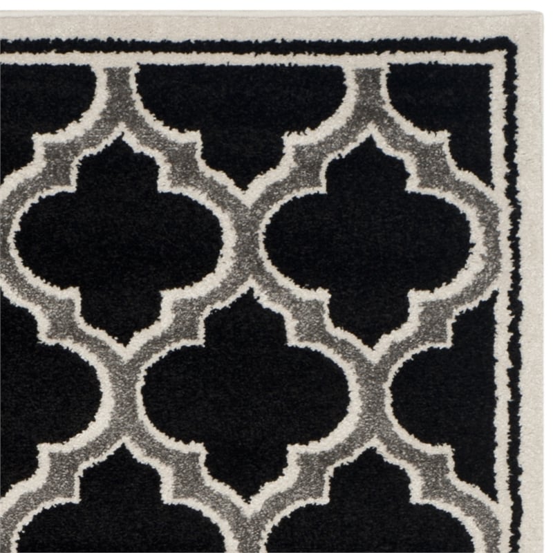 Safavieh Amherst Anthracite Indoor Outdoor Rug - 6' x 9'
