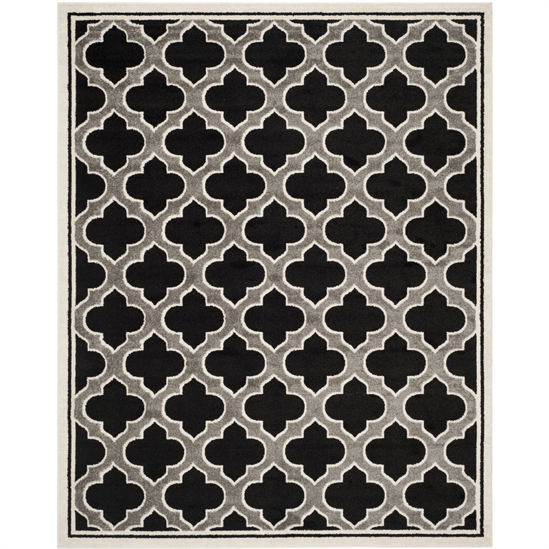 Safavieh Amherst Anthracite Indoor Outdoor Rug - 8' x 10'