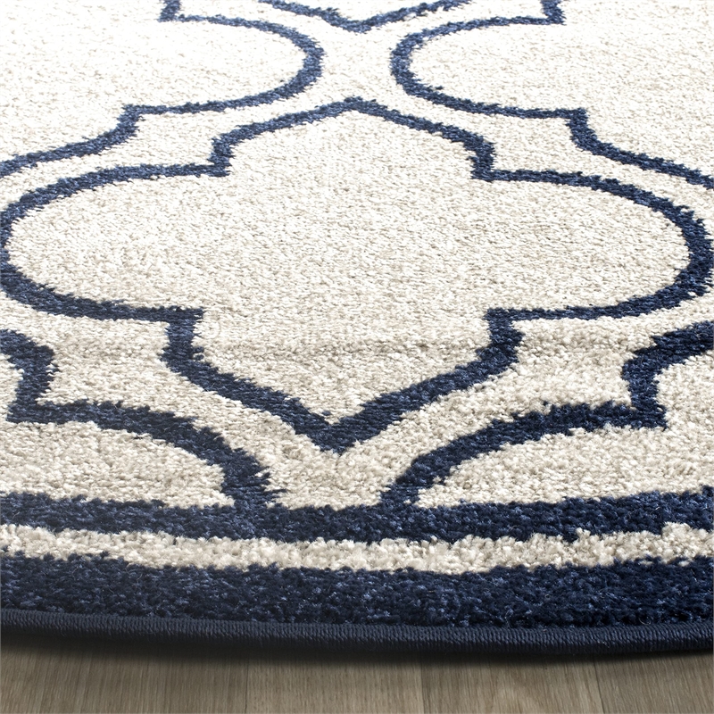 Safavieh Amherst Ivory Indoor Outdoor Rug - Round 7'