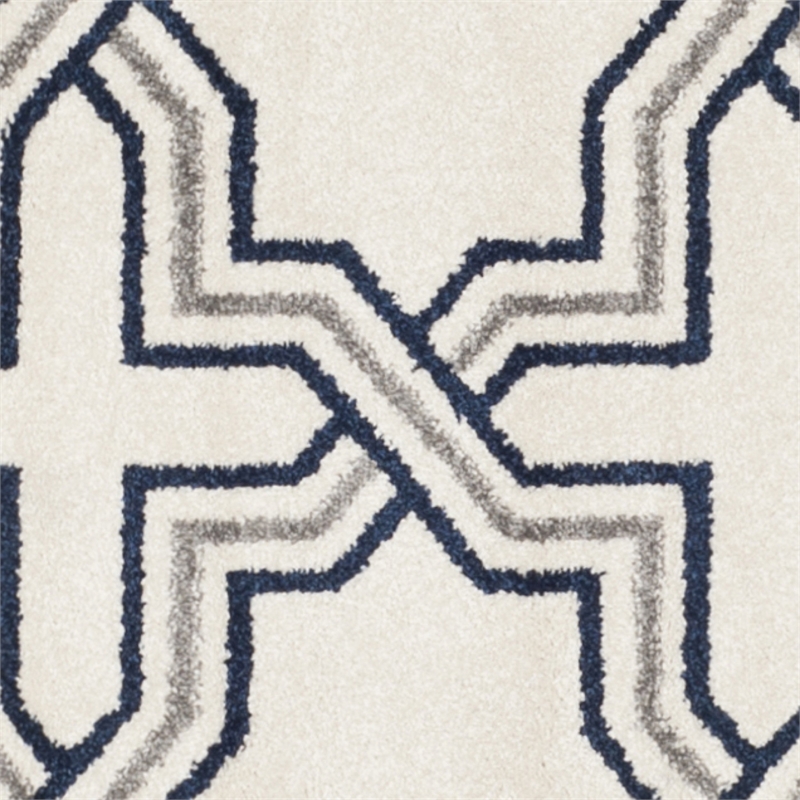 Safavieh Amherst Ivory Indoor Outdoor Rug - Round 7'