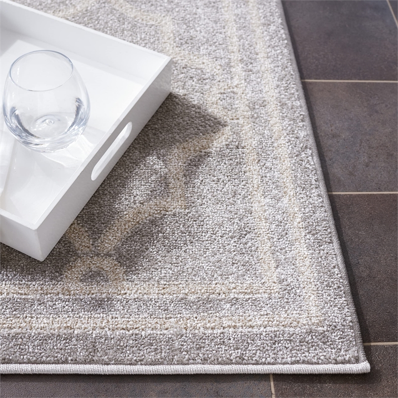 Safavieh Amherst Light Grey Indoor Outdoor Rug - 6' x 9'