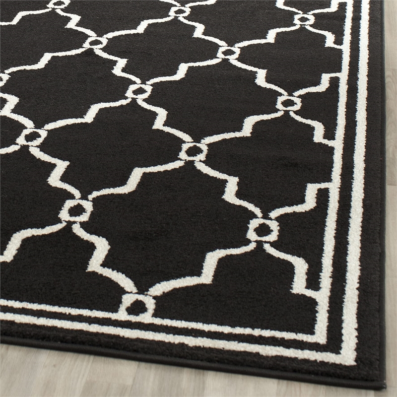 Safavieh Amherst Anthracite Indoor Outdoor Rug - 8' x 10'