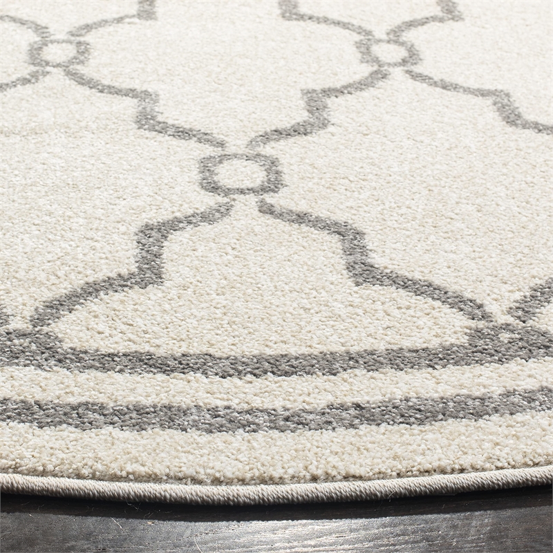 Safavieh Amherst Ivory Indoor Outdoor Rug - Round 7'