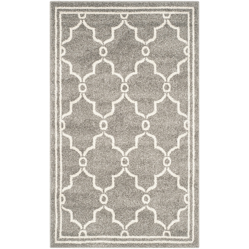 Safavieh Amherst Dark Grey Indoor Outdoor Rug - 3' x 5'