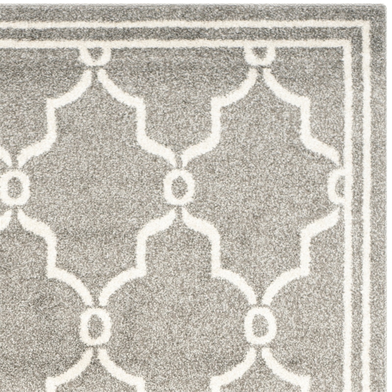 Safavieh Amherst Dark Grey Indoor Outdoor Rug - 8' x 10'