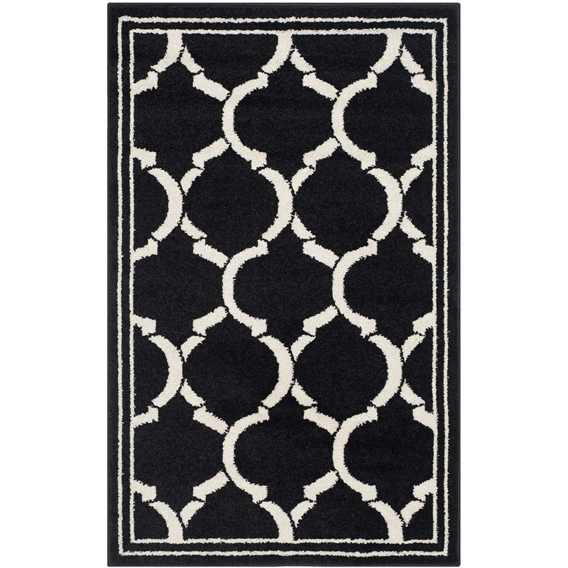 Safavieh Amherst Anthracite Indoor Outdoor Rug - Runner 2'6