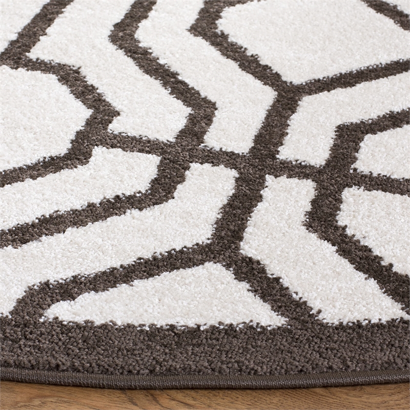 Safavieh Amherst Ivory Indoor Outdoor Rug - Round 7'