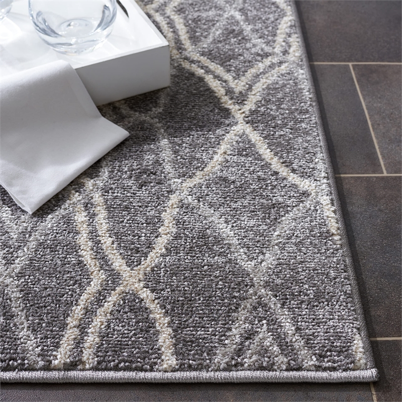 Safavieh Amherst Grey Indoor Outdoor Rug - 9' x 12'