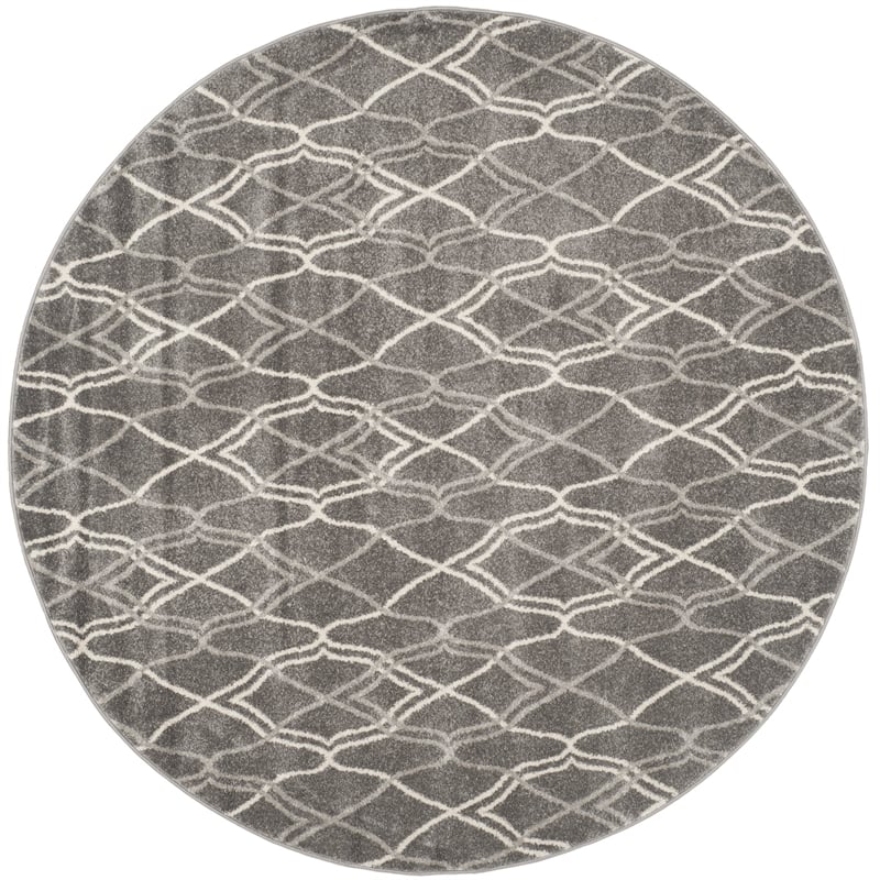 Safavieh Amherst Grey Indoor Outdoor Rug - Round 7'