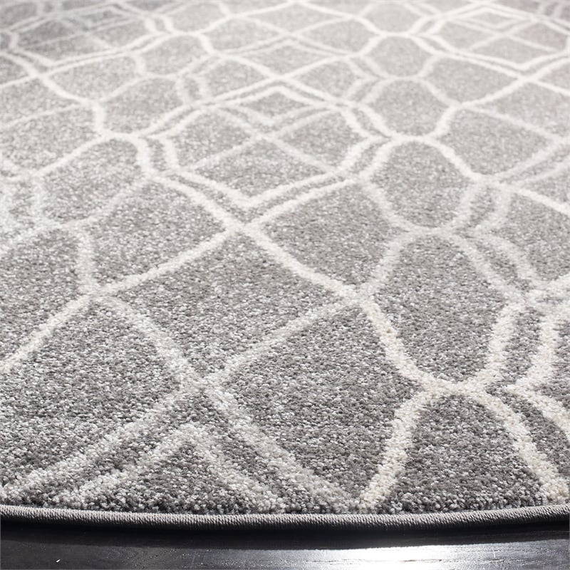Safavieh Amherst Grey Indoor Outdoor Rug - Round 7'