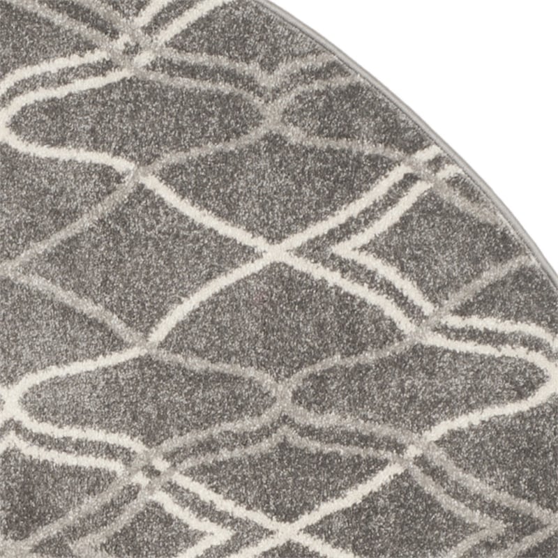 Safavieh Amherst Grey Indoor Outdoor Rug - Round 7'