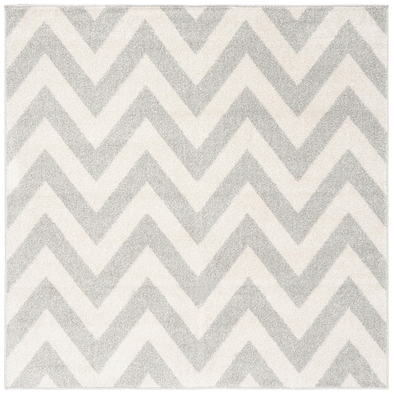 Safavieh Amherst Light Grey Indoor Outdoor Rug - Square 5'