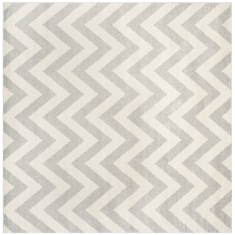 Safavieh Amherst Light Grey Indoor Outdoor Rug - Square 5'