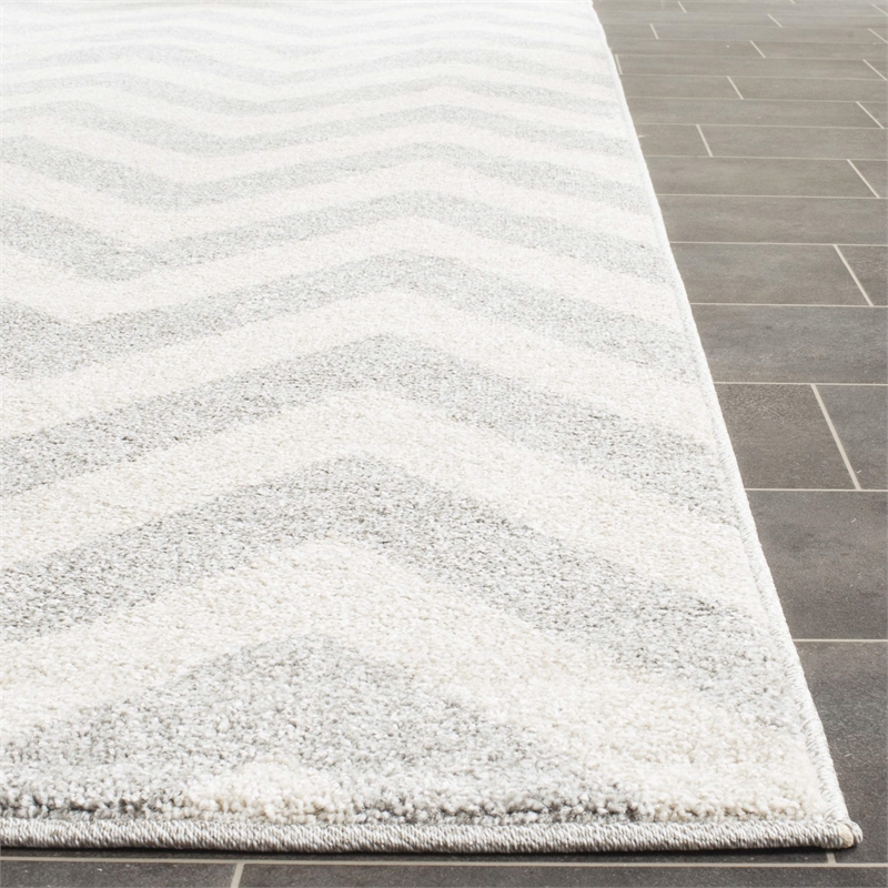 Safavieh Amherst Light Grey Indoor Outdoor Rug - Square 9'