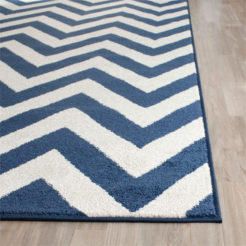 Safavieh Amherst Navy Indoor Outdoor Rug - 10' x 14'