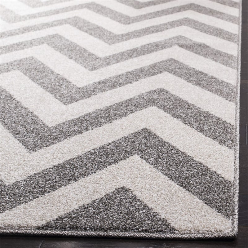 Safavieh Amherst Dark Grey Indoor Outdoor Rug - 10' x 14'