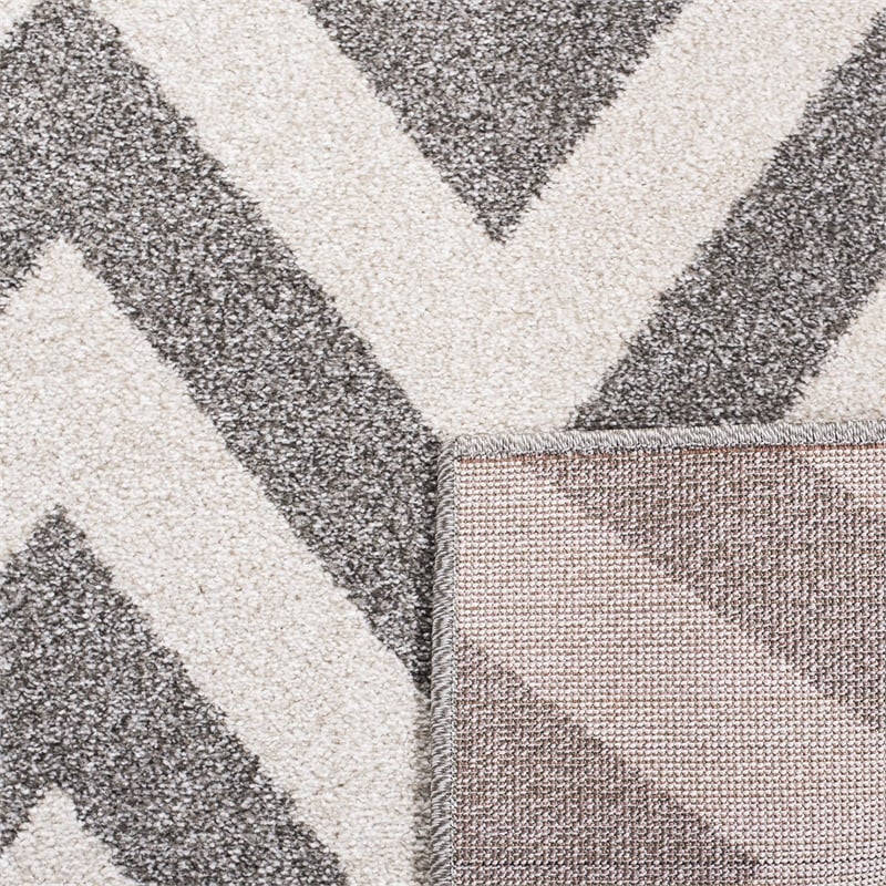 Safavieh Amherst Dark Grey Indoor Outdoor Rug - 10' x 14'