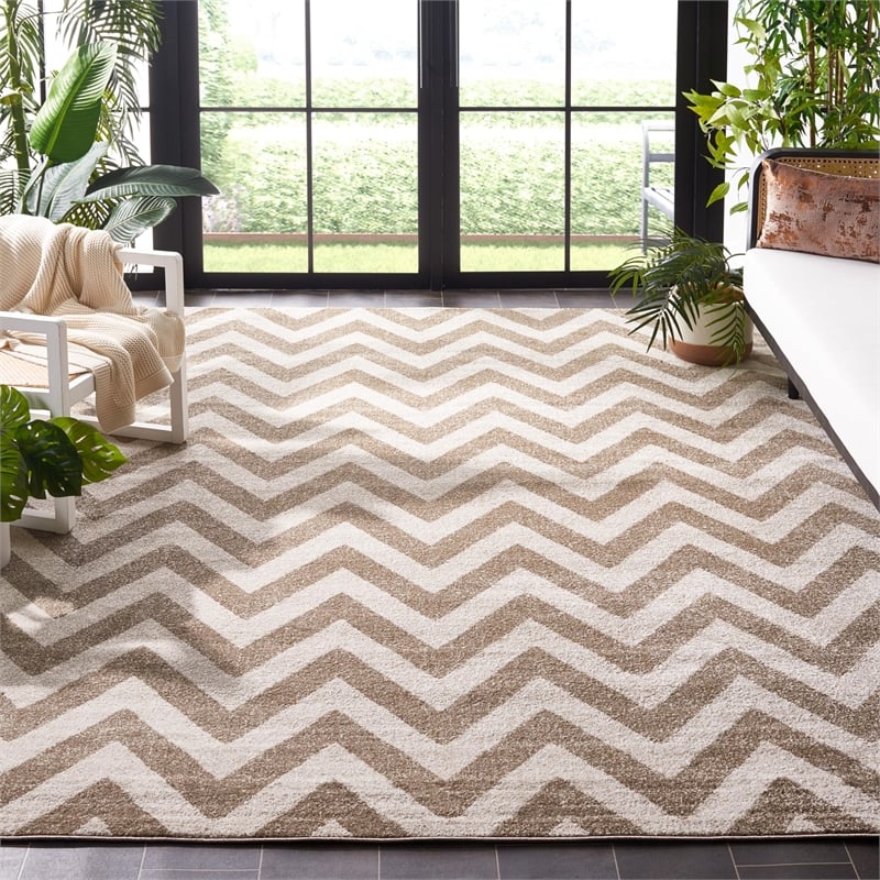 Safavieh Amherst Wheat Indoor Outdoor Rug - 9' x 12'
