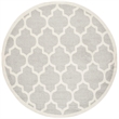 Safavieh Amherst Light Grey Indoor Outdoor Rug - Round 7'