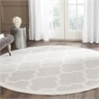 Safavieh Amherst Light Grey Indoor Outdoor Rug - Round 9'