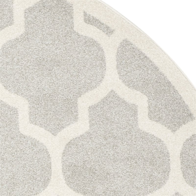 Safavieh Amherst Light Grey Indoor Outdoor Rug - Round 9'