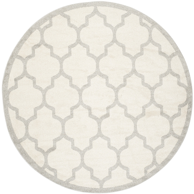 Safavieh Amherst Beige Indoor Outdoor Rug - Round 5'