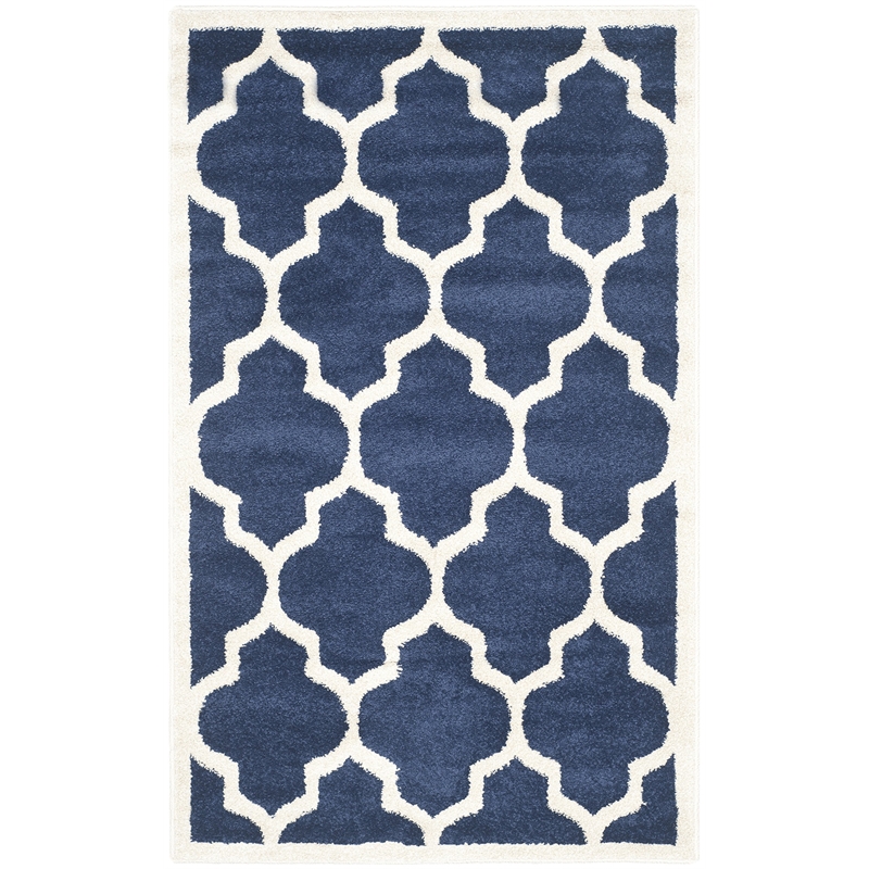 Safavieh Amherst Navy Indoor Outdoor Rug - 3' x 5'