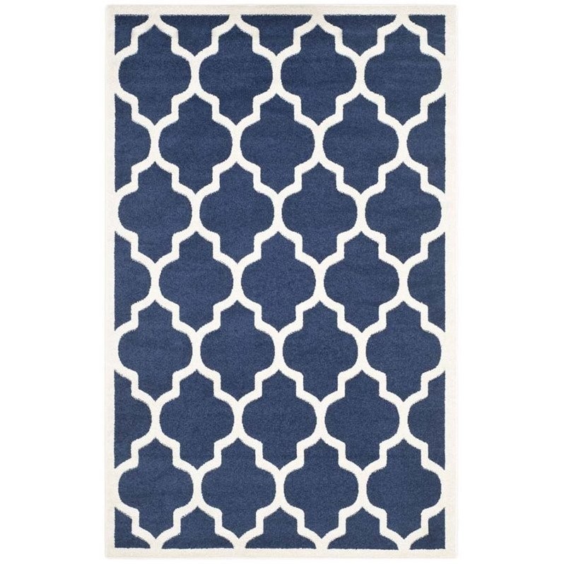 Safavieh Amherst Navy Indoor Outdoor Rug - 5' x 8 ...