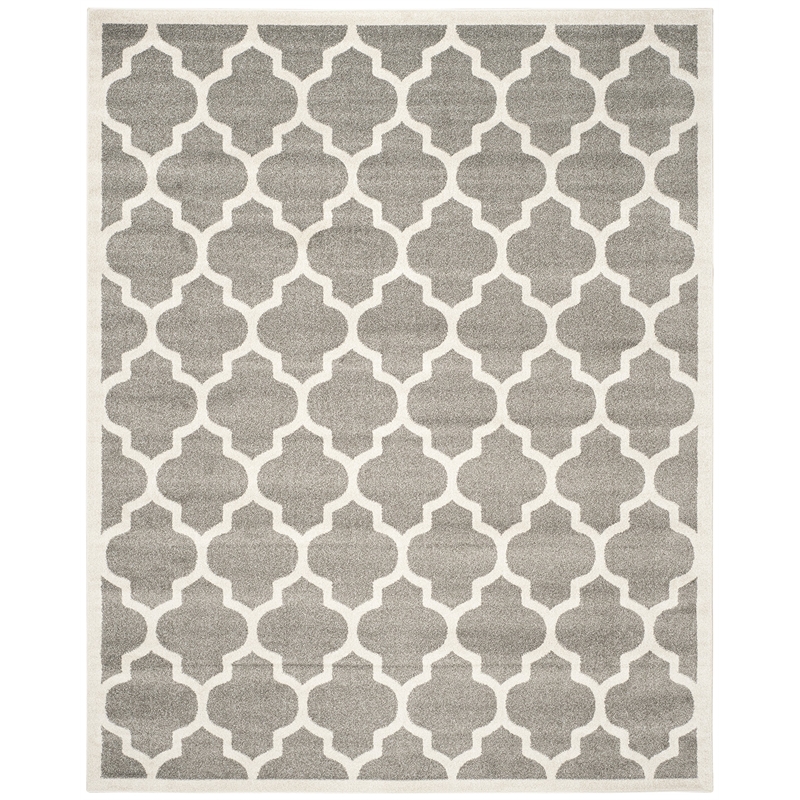 Safavieh Amherst Dark Grey Indoor Outdoor Rug - 8' x 10'