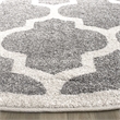 Safavieh Amherst Dark Grey Indoor Outdoor Rug - Round 9'