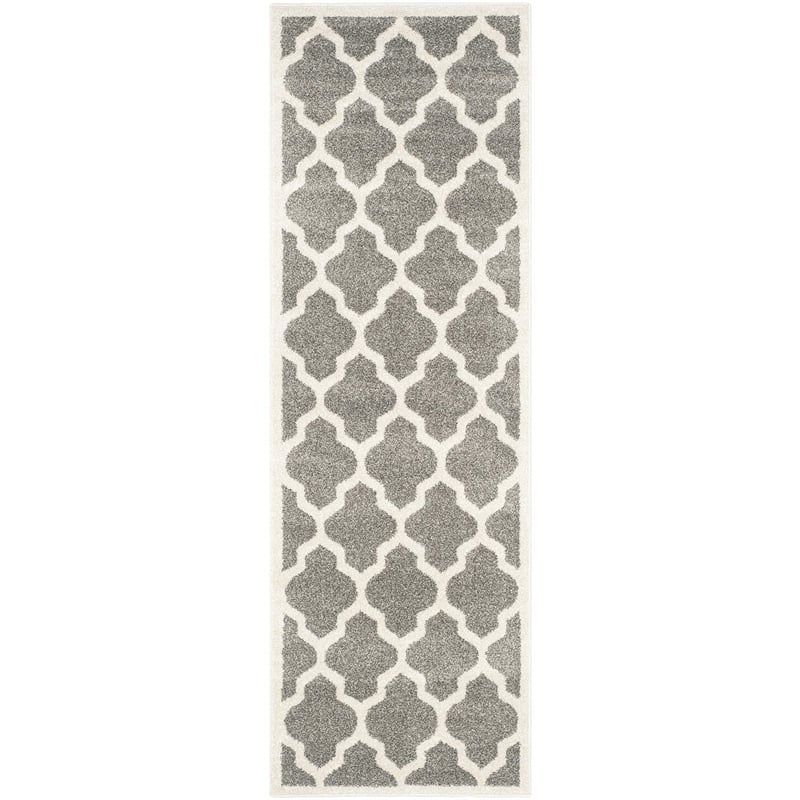 Safavieh Amherst Dark Grey Indoor Outdoor Rug - Runner 2'3