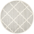 Safavieh Amherst Light Grey Indoor Outdoor Rug - Round 7'