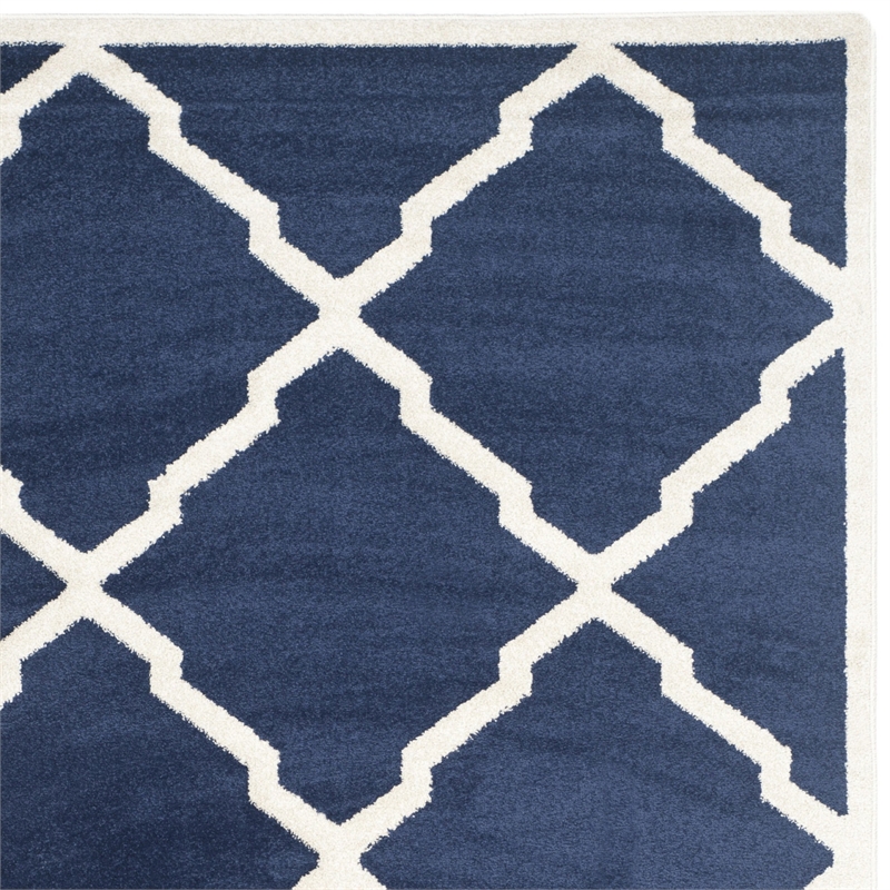 Safavieh Amherst Navy Indoor Outdoor Rug - 6' x 9'