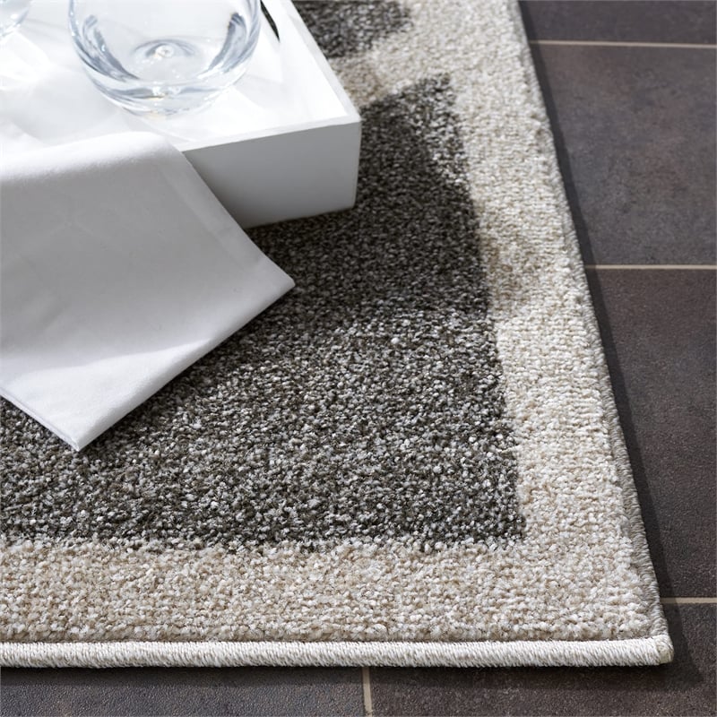 Safavieh Amherst Dark Grey Indoor Outdoor Rug - 4' x 6'