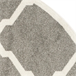 Safavieh Amherst Dark Grey Indoor Outdoor Rug - Round 7'