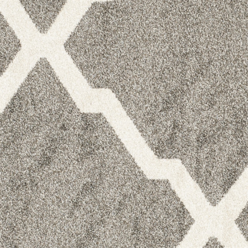 Safavieh Amherst Dark Grey Indoor Outdoor Rug - Round 7'