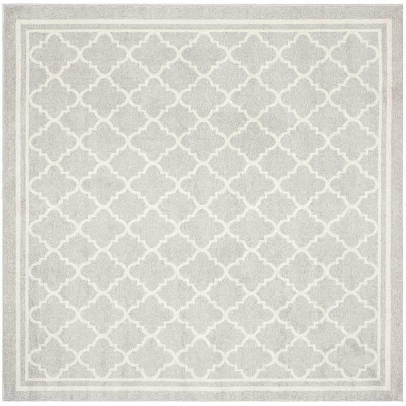 Safavieh Amherst Light Grey Indoor Outdoor Rug - Square 7'