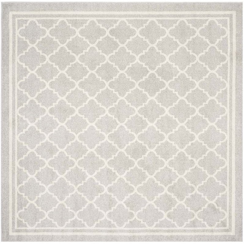 Safavieh Amherst Light Grey Indoor Outdoor Rug Square 7