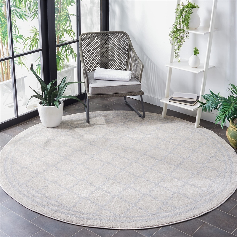 Safavieh Amherst Beige Indoor Outdoor Rug - Round 5'